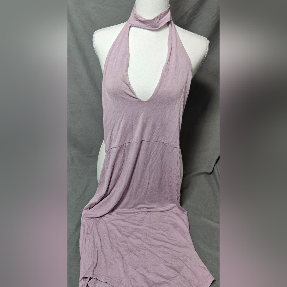 Missguided Women’s Lilac Sleeveless Mock Neck Bodycon Dress – Size 2